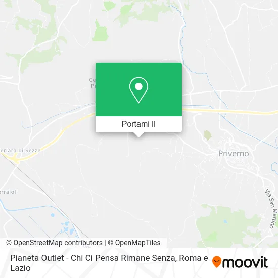 Mappa Pianeta Outlet - Chi Ci Pensa Rimane Senza