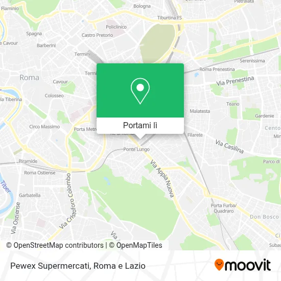 Mappa Pewex Supermercati