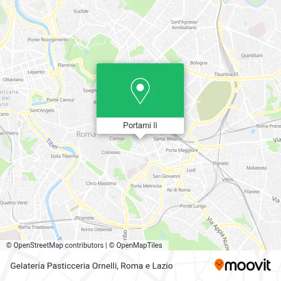 Mappa Gelateria Pasticceria Ornelli