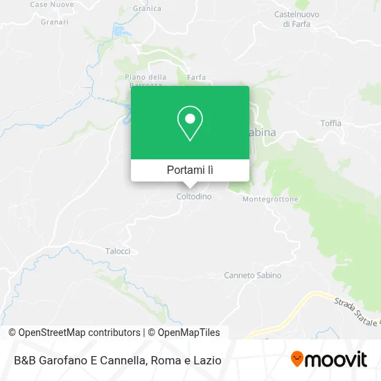 Mappa B&B Garofano E Cannella
