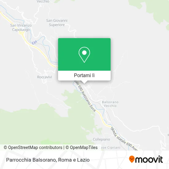 Mappa Parrocchia Balsorano