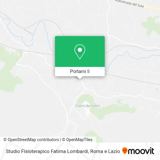 Mappa Studio Fisioterapico Fatima Lombardi