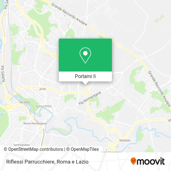 Mappa Riflessi Parrucchiere