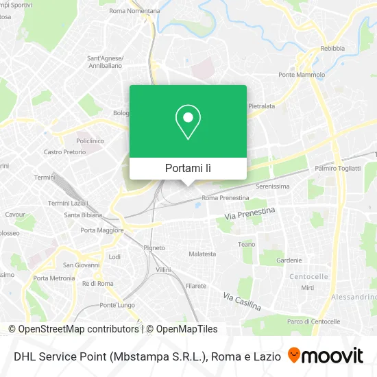 Mappa DHL Service Point (Mbstampa S.R.L.)