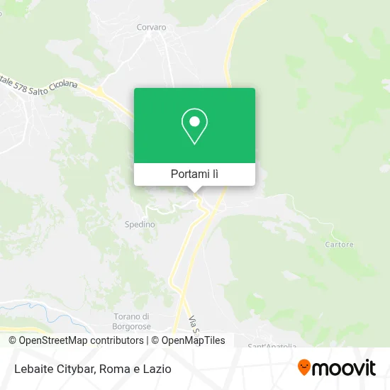 Mappa Lebaite Citybar