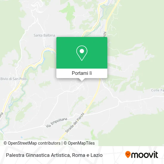 Mappa Palestra Ginnastica Artistica