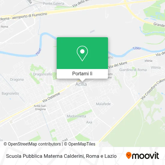 Mappa Scuola Pubblica Materna Calderini