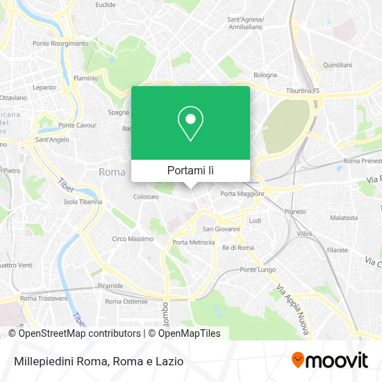 Mappa Millepiedini Roma