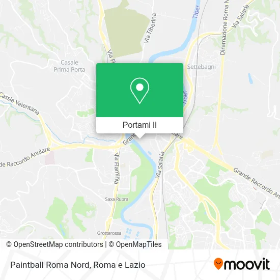 Mappa Paintball Roma Nord