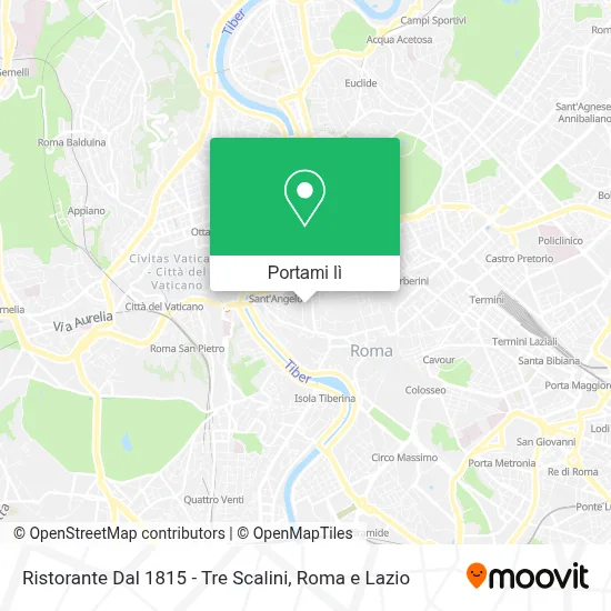 Mappa Ristorante Dal 1815 - Tre Scalini