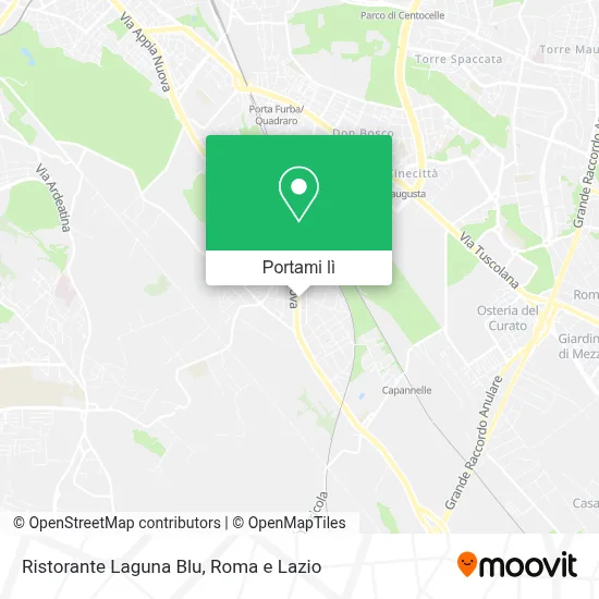 Mappa Ristorante Laguna Blu