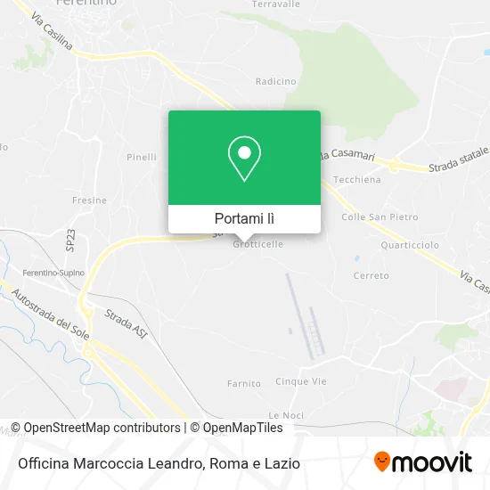Mappa Officina Marcoccia Leandro