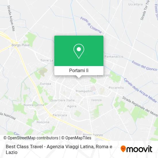 Mappa Best Class Travel - Agenzia Viaggi Latina