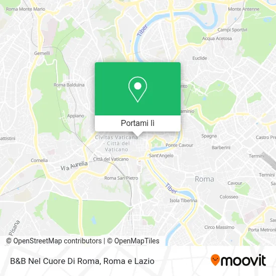 Mappa B&B Nel Cuore Di Roma