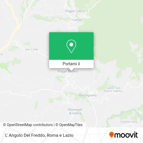 Mappa L' Angolo Del Freddo