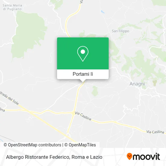 Mappa Albergo Ristorante Federico
