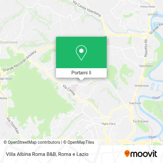 Mappa Villa Albina Roma B&B