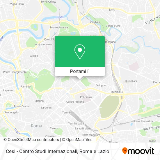 Mappa Cesi - Centro Studi Internazionali