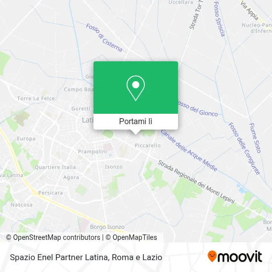 Mappa Spazio Enel Partner Latina
