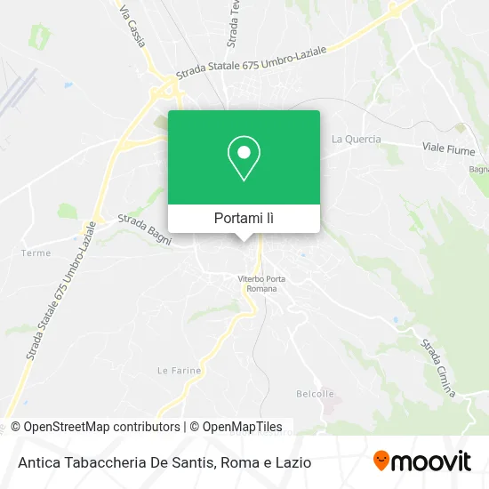 Mappa Antica Tabaccheria De Santis
