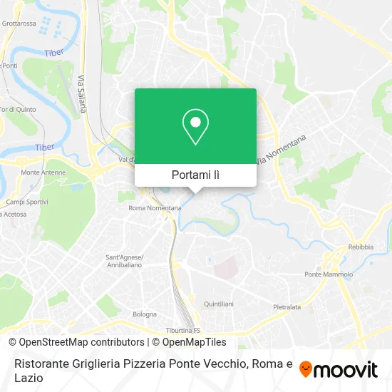 Mappa Ristorante Griglieria Pizzeria Ponte Vecchio
