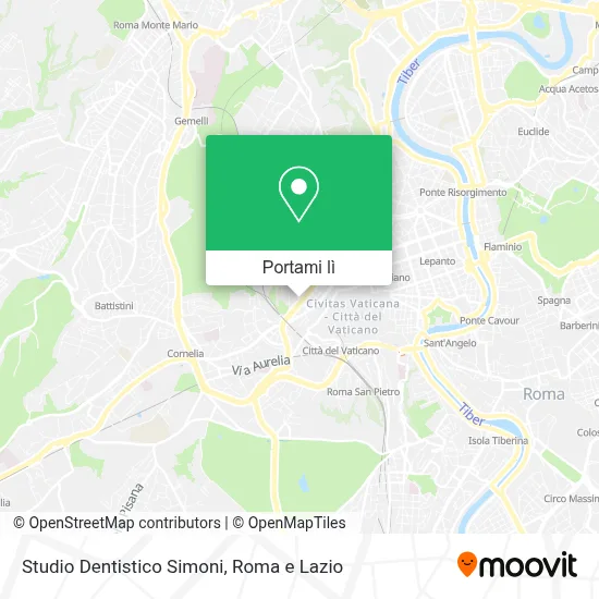 Mappa Studio Dentistico Simoni
