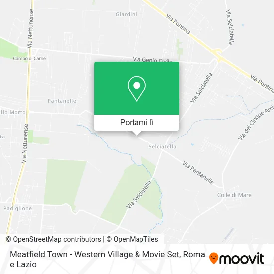Mappa Meatfield Town - Western Village & Movie Set