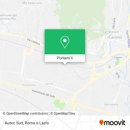 Mappa Autec Sud