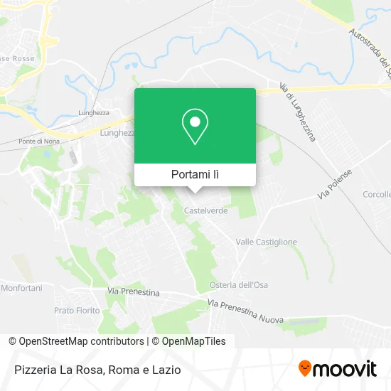 Mappa Pizzeria La Rosa