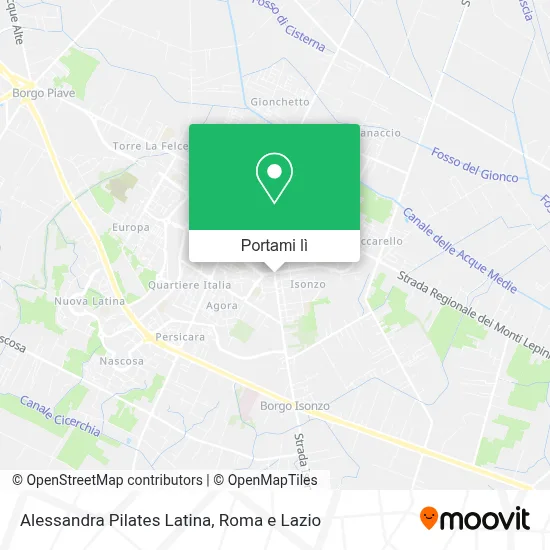 Mappa Alessandra Pilates Latina