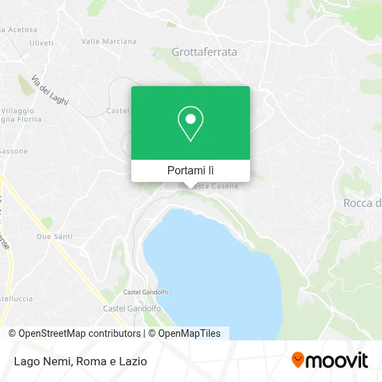 Mappa Lago Nemi
