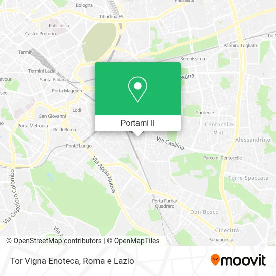 Mappa Tor Vigna Enoteca