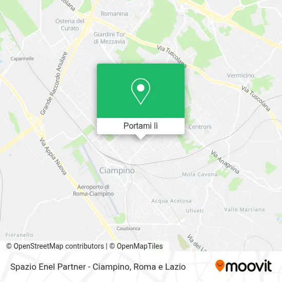 Mappa Spazio Enel Partner - Ciampino