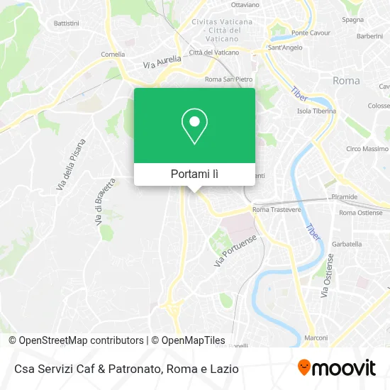 Mappa Csa Servizi Caf & Patronato