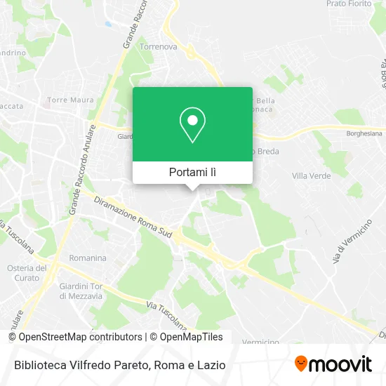 Mappa Biblioteca Vilfredo Pareto