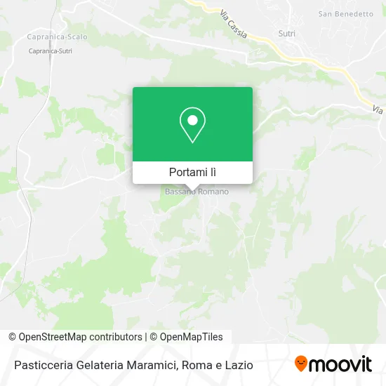 Mappa Pasticceria Gelateria Maramici