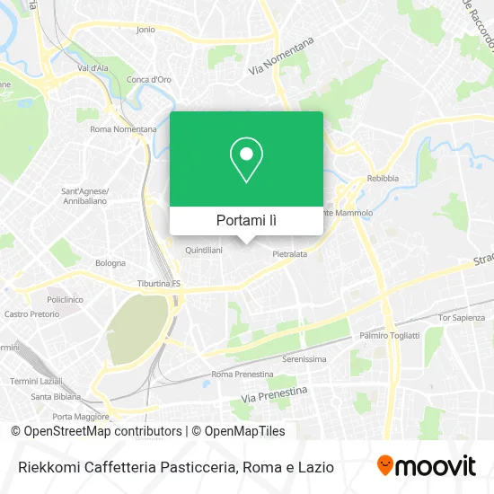 Mappa Riekkomi Caffetteria Pasticceria