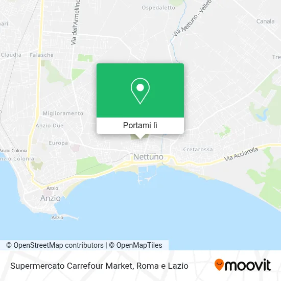 Mappa Supermercato Carrefour Market