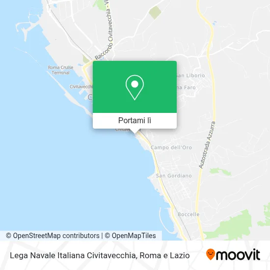 Mappa Lega Navale Italiana Civitavecchia