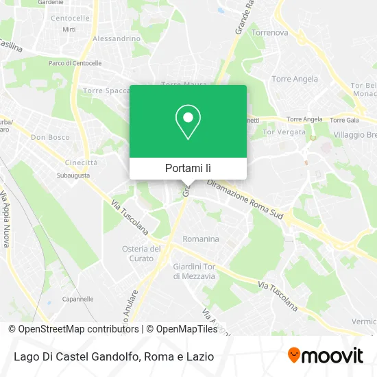 Mappa Lago Di Castel Gandolfo