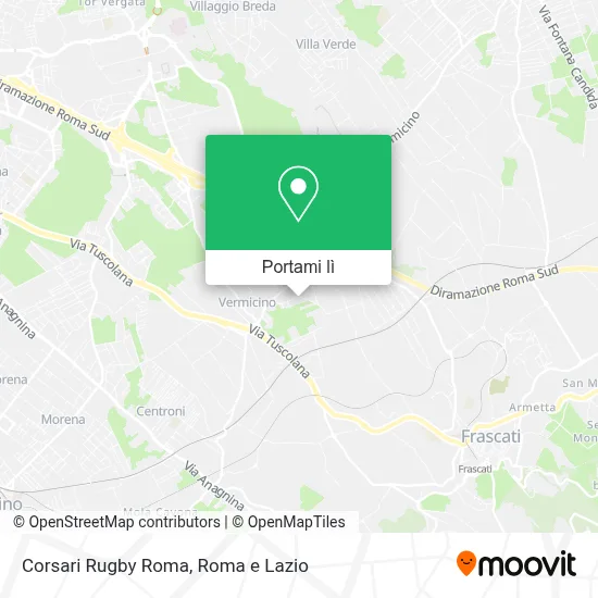 Mappa Corsari Rugby Roma