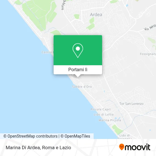 Mappa Marina Di Ardea