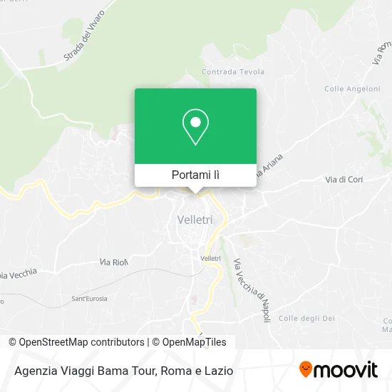 Mappa Agenzia Viaggi Bama Tour