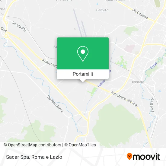 Mappa Sacar Spa