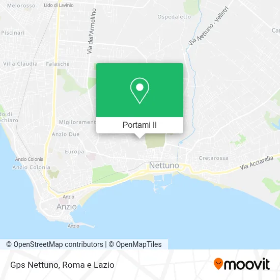 Mappa Gps Nettuno