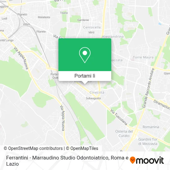 Mappa Ferrantini - Marraudino Studio Odontoiatrico