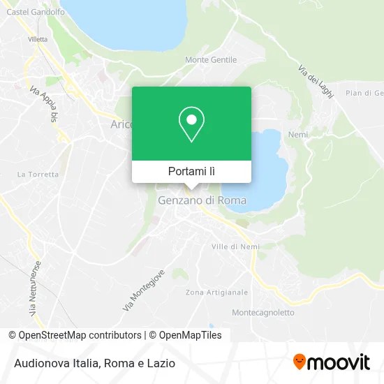 Mappa Audionova Italia