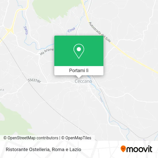 Mappa Ristorante Ostelleria