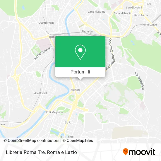 Mappa Libreria Roma Tre