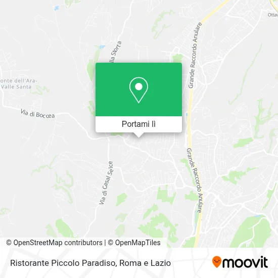 Mappa Ristorante Piccolo Paradiso